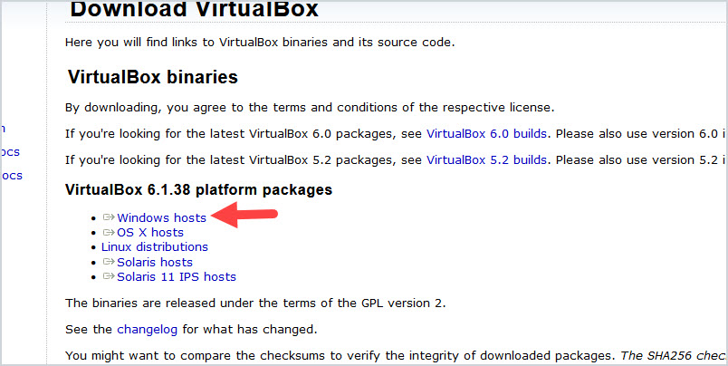 download virtualbox