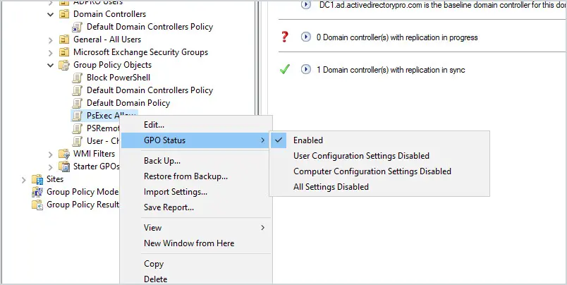 disable gpo configuration