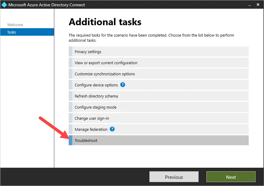 troubleshoot wizard connect tool