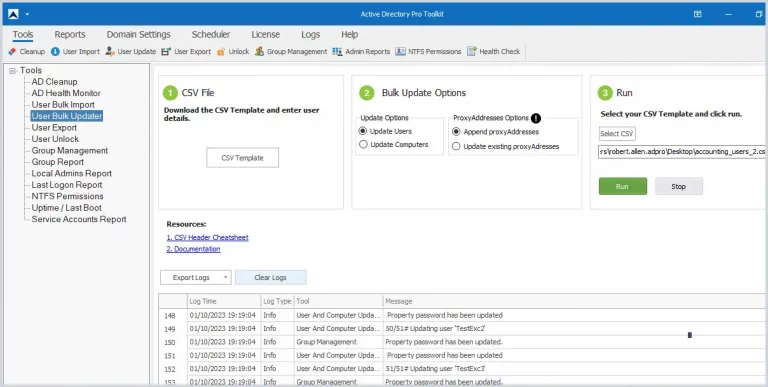 How to Bulk Reset Passwords for Active Directory Users