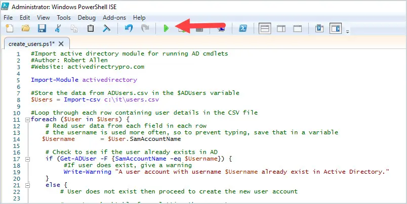 run create_users.ps1 scripts