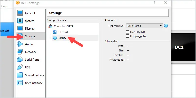 virtual server storage devices