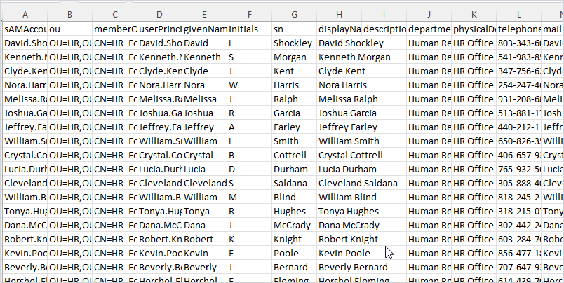 csv example